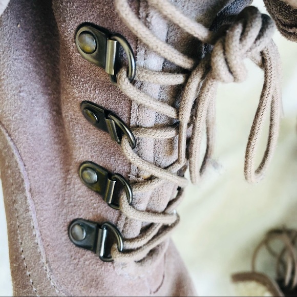 Laced up suede booties - Picture 10 of 13